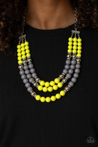 Paparazzi Necklaces   BEAD Your Own Drum - Yellow