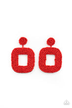 Load image into Gallery viewer, Paparazzi Earrings Beaded Bella - Red
