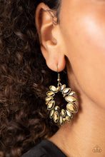 Load image into Gallery viewer, Paparazzi Earrings Try as I DYNAMITE - Brass
