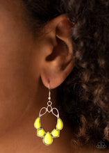 Load image into Gallery viewer, Paparazzi Earrings   Its Rude to STEER - Yellow
