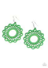 Load image into Gallery viewer, Paparazzi Earrings Dominican Daisy - Green
