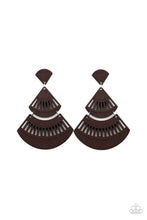 Load image into Gallery viewer, Paparazzi Earrings Oriental Oasis - Brown
