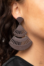 Load image into Gallery viewer, Paparazzi Earrings Oriental Oasis - Brown
