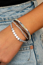 Load image into Gallery viewer, Paparazzi Bracelets My HEARTS Will Go On - Silver
