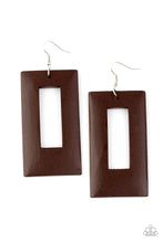 Load image into Gallery viewer, Paparazzi Earrings Totally Framed - Brown
