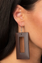 Load image into Gallery viewer, Paparazzi Earrings Totally Framed - Brown
