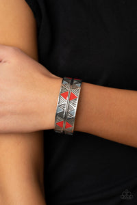 Paparazzi Bracelets Hidden Glyphs - Red