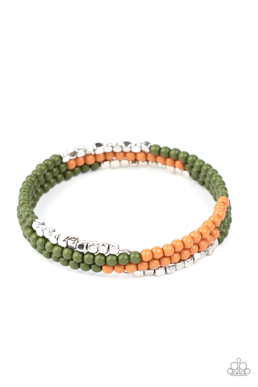 Paparazzi Bracelets   Spiral Dive - Green