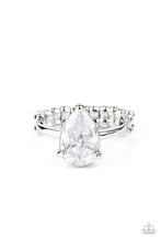 Load image into Gallery viewer, Paparazzi Rings Vintage Engagement - White
