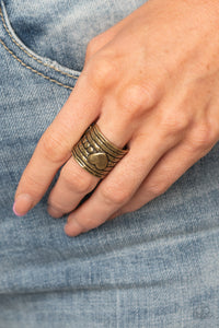 Paparazzi Rings Dont Lose Heart - Brass