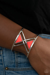 Paparazzi Bracelets Pyramid Palace - Red