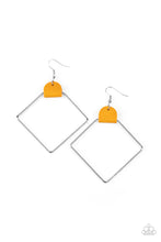 Load image into Gallery viewer, Paparazzi Earrings Friends of a LEATHER - Yellow
