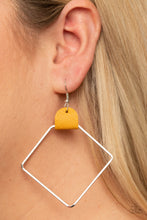 Load image into Gallery viewer, Paparazzi Earrings Friends of a LEATHER - Yellow
