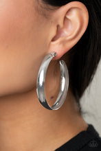 Load image into Gallery viewer, Paparazzi Earrings BEVEL In It - Silver
