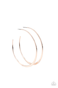 Paparazzi Earrings Dont Lose Your Edge - Rose Gold