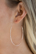 Load image into Gallery viewer, Paparazzi Earrings Dont Lose Your Edge - Rose Gold
