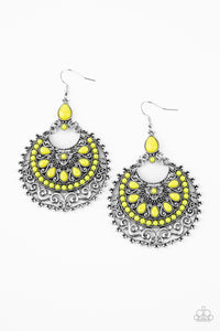 Paparazzi Earrings Laguna Leisure - Yellow