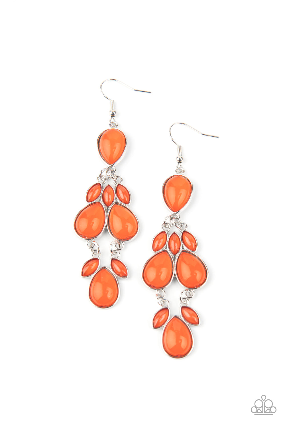 Paparazzi Earrings   Superstar Social - Orange