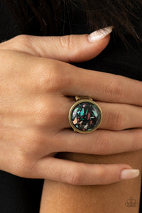 Paparazzi Rings Marble Mosaic - Brass