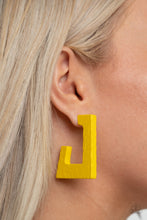 Load image into Gallery viewer, Paparazzi Earrings The Girl Next OUTDOOR - Yellow
