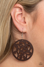 Load image into Gallery viewer, Paparazzi Earrings Fresh Off The Vine - Brown
