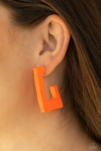 Load image into Gallery viewer, Paparazzi Earrings The Girl Next OUTDOOR - Orange
