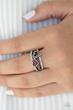 Load image into Gallery viewer, Paparazzi Rings You Make My Heart BLING - Red
