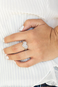 Paparazzi Rings Heart of BLING - White