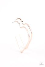 Load image into Gallery viewer, Paparazzi Earrings I HEART a Rumor - Rose Gold
