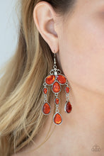 Load image into Gallery viewer, Paparazzi Earrings Clear The HEIR - Orange

