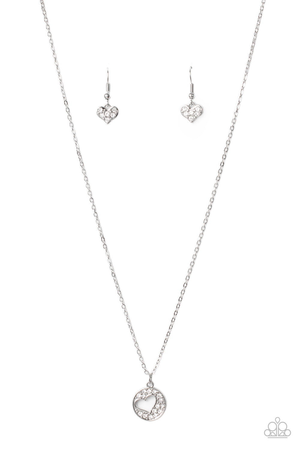 Paparazzi Necklaces Bare Your Heart - White