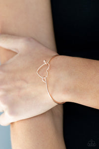 Paparazzi Bracelets Make Yourself HEART - Rose Gold