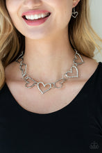 Load image into Gallery viewer, Paparazzi Necklaces Vintagely Valentine - Silver
