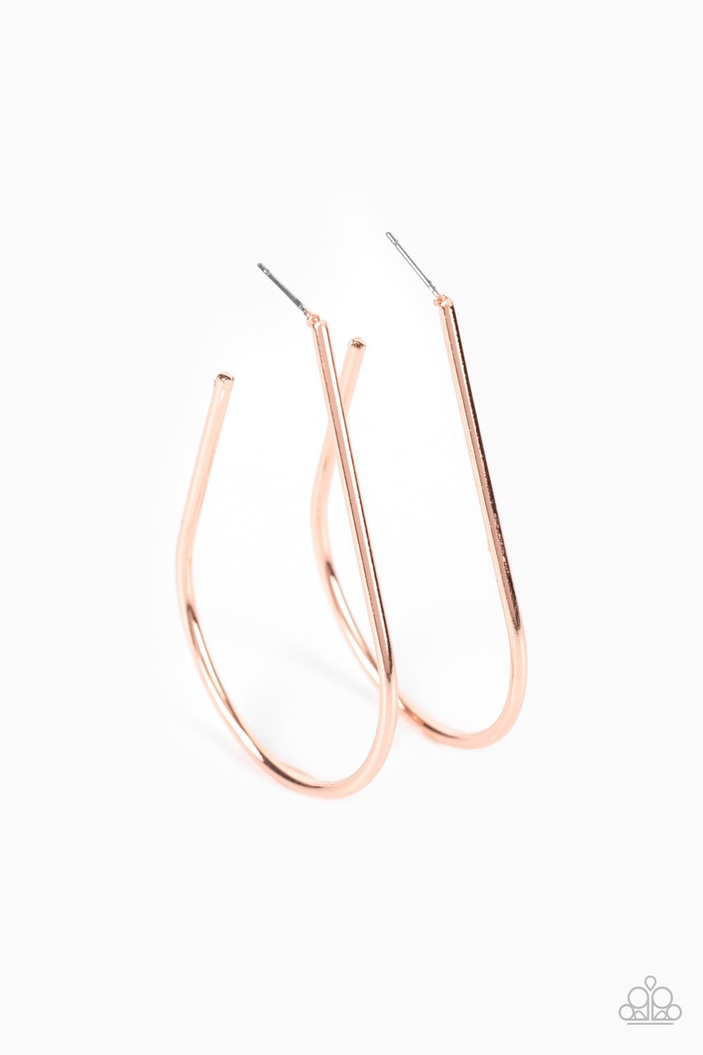 Paparazzi Earrings City Curves - Copper