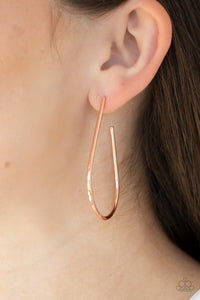 Paparazzi Earrings City Curves - Copper