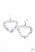 Load image into Gallery viewer, Paparazzi Earrings GLISTEN To Your Heart - Silver
