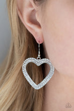 Load image into Gallery viewer, Paparazzi Earrings GLISTEN To Your Heart - Silver
