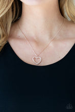 Load image into Gallery viewer, Paparazzi Necklace GLOW by Heart - Rose Gold
