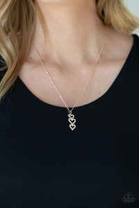 Paparazzi Necklaces With All Your HEARTS - Gold