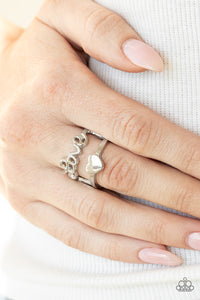 Paparazzi Rings Heartstring Harmony - Silver