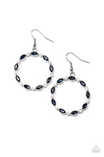 Load image into Gallery viewer, Paparazzi Earrings Crystal Circlets - Blue
