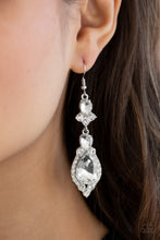 Load image into Gallery viewer, Paparazzi Earrings Fully Flauntable - White
