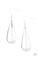 Load image into Gallery viewer, Paparazzi Earrings The Drop Off - Silver
