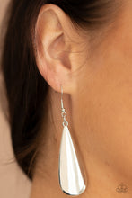 Load image into Gallery viewer, Paparazzi Earrings The Drop Off - Silver
