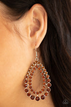 Load image into Gallery viewer, Paparazzi Earrings Glacial Glaze - Brown
