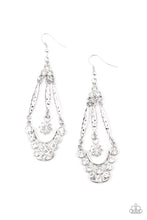 Load image into Gallery viewer, Paparazzi Earrings High-Ranking Radiance - White
