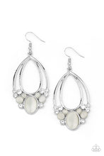 Load image into Gallery viewer, Paparazzi Earrings Look Into My Crystal Ball - White
