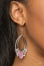 Load image into Gallery viewer, Paparazzi Earrings Look Into My Crystal Ball - Pink
