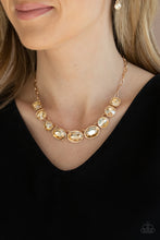 Load image into Gallery viewer, Paparazzi Necklaces Gorgeously Glacial - Gold
