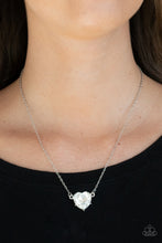 Load image into Gallery viewer, Paparazzi Necklaces She Works HEART For The Money - White
